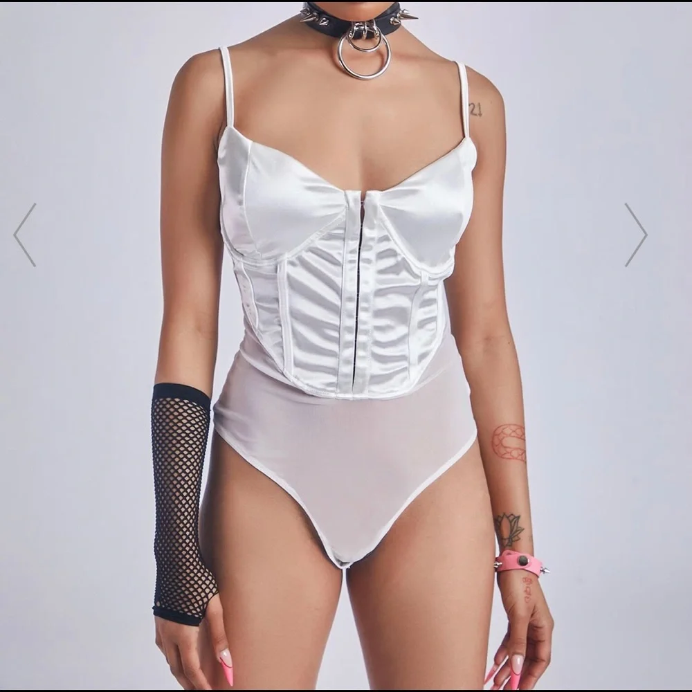 Dolls Kill satin & mesh bodysuit - Picture 12 of 16